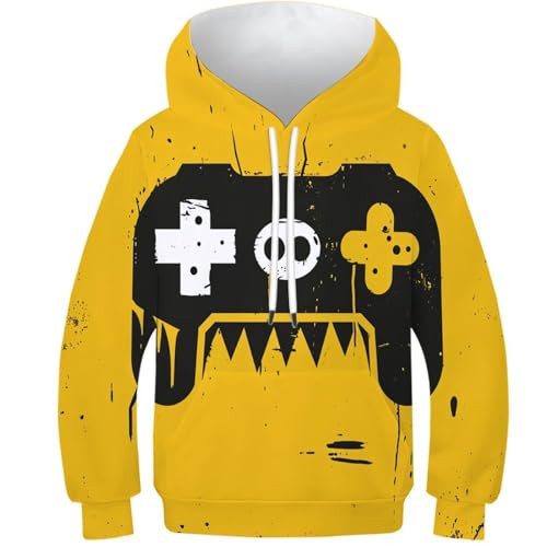 Hoodie manette de jeu coloré 3D : le vêtement d'hiver confortable pour adolescent passionné
