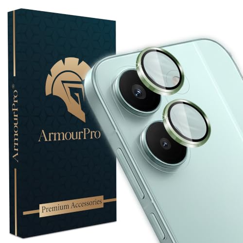 Image of ArmourPro Camera Lens Protector for Redmi Turbo 5 Tough HD Individual Aluminum Alloy Rings 9H Camera Cover, Scratch-Resistant,Camera Lens Protection| Green, 1 Pack