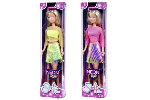 Muñeca Steffi Love Neon Style 29 cm, colores neón miniatura 5