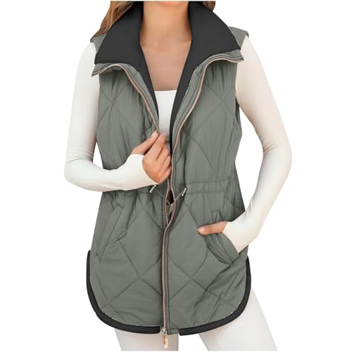 winter coats Reversible Sherpa Vest Womens Warm Fleece Vest Trendy
