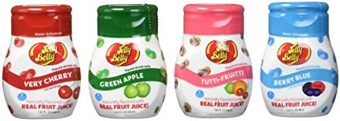 Jelly Belly Drink Mix - Variety Pack, Naturally Flavored Water Enhancer, Sugar Free, Zero Calorie, Makes 96 Drinks (Pack of 4 Bottles) (Variety Pack)