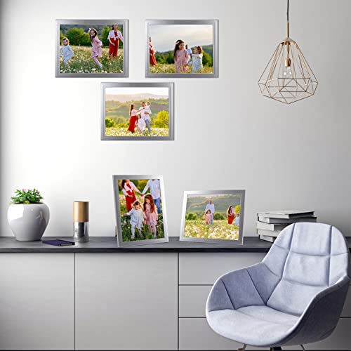 Giftgarden GG221252 8.5X11 Picture Frame Silver Set Of 12, Multi Modern 8.5 X 11 Frames Bulk For Award Certificate Document Diploma thumb #6