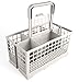 Cesta universal de cubiertos para lavavajillas | 24 x 13,50 x 12,50 cm | Siete compartimentos | Gris | Talla única