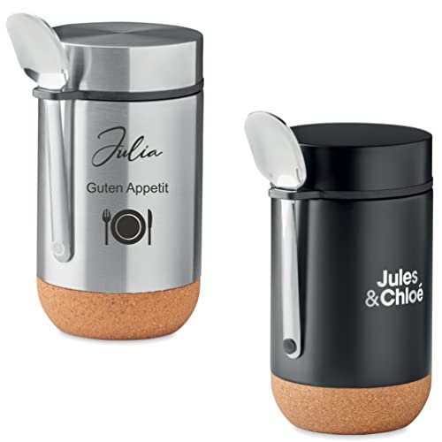 Termo para comida de 400 ml Schmalz® que mantiene tu almuerzo caliente con cuchara integrada 2
