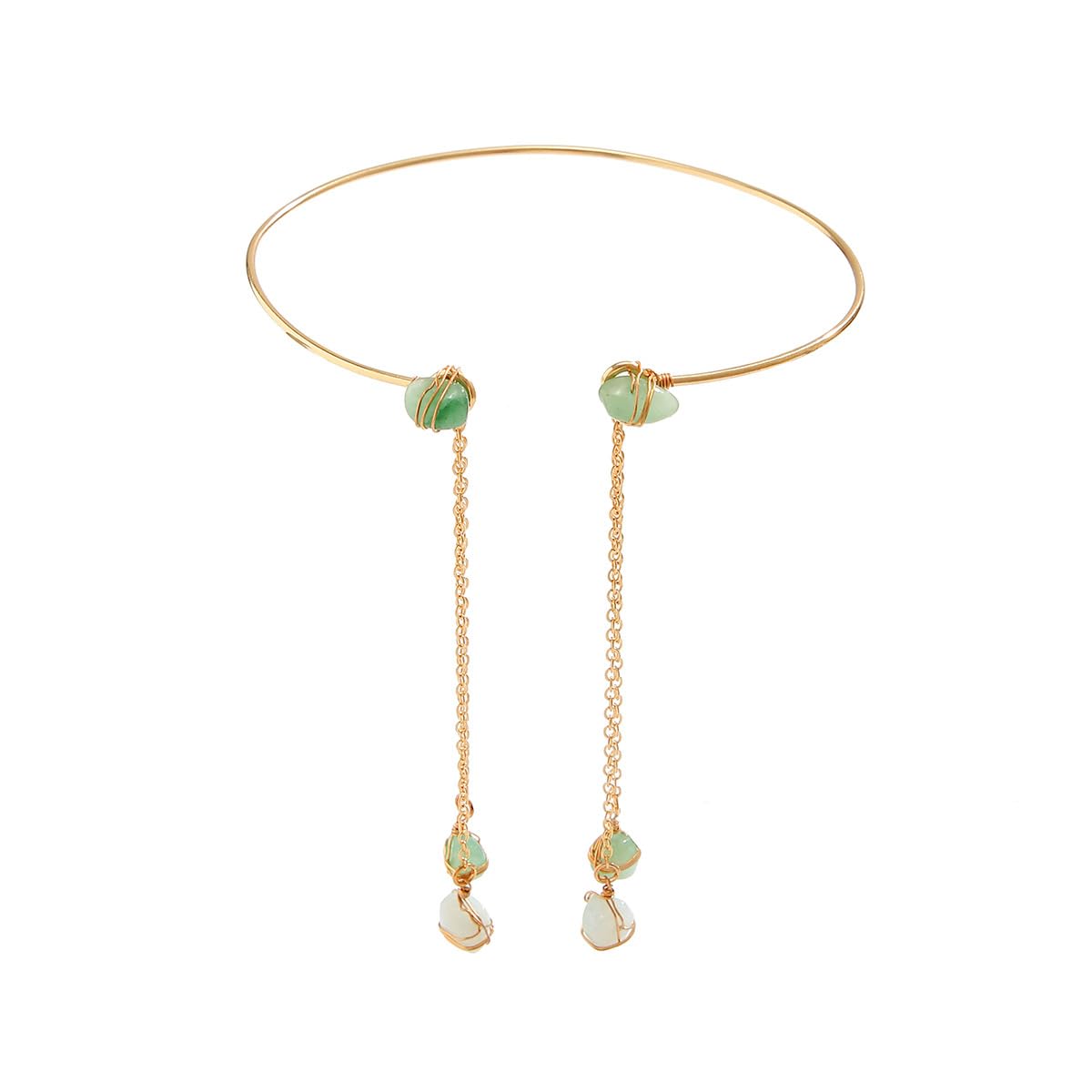 Arm Cuff Bracelet for Women Upper Arm Stone Tassel Bands Armband Armlet Cuff Bangle Jewelry