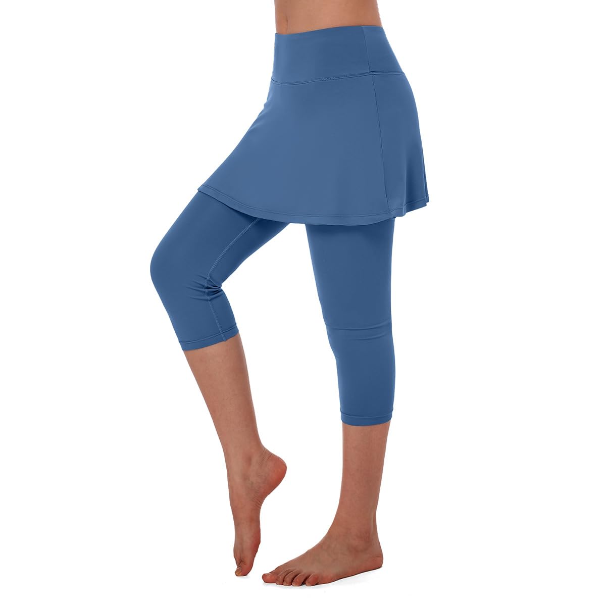 ANIVIVO Skirted Legging for Women, Yoga Legging with Skirts &Women Tennis Leggings Clothes Pockets