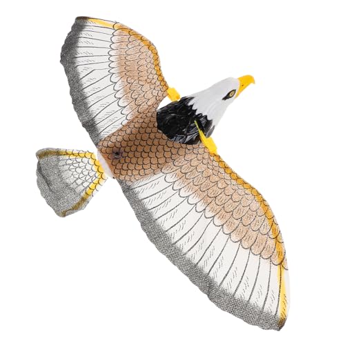 Holibanna 電動音楽付き吊り下げ飛翔イーグル 向け光る音楽バードトイ 手動操作可能 想像力と巧緻性を育む楽しい遊び体験