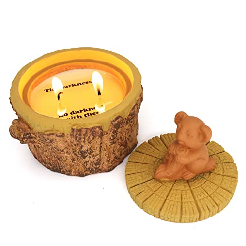 MSTR Surprise Candle, Fall Candles Double Wick Teakwood Tobacco Scented Rustic Magic Candles Gifts Soy Tealight Fall Decorations for Home (Koala) Deal