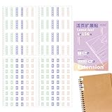 Aufkleber Zur Verstärkung Von Löchern | 156 Stück selbstklebende Schutzringe - Bunte Lochverstärker Aus Papier | Für Hefte Bürozubehör Lesezeichen Markierungen Und