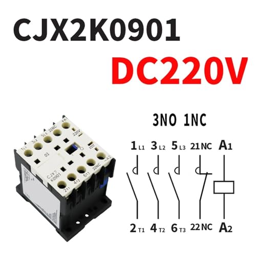 Contacteur CC LP1K0901 mini modèle CJX2K0901Z 12V DC pour circuits de commande compacts - 4