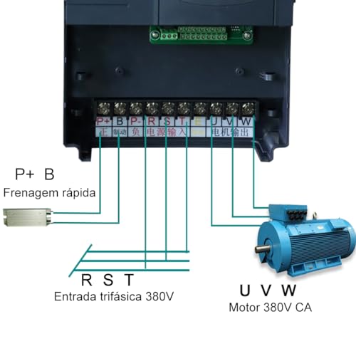 NFlixin Inversor de Frequência, AC 380V 22KW 45A Conversor de Frequência do Inversor VFD para Regula