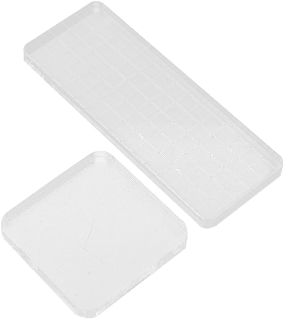 ERINGOGO DIY Stamp Crafts Essential Pcs Acrylic Stamp Block Pad Handle for Cards Letters