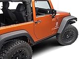 Barricade Rubi Rails; Textured Black Compatible with 07-18 Jeep Wrangler JK 2-Door