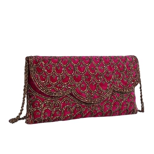 LANCER Beaded Clutch Purse for Women | Elegant Party Use Evening Bag with Magnetic Lock, Metal Zipper & Multi Compartments... - Review, Price and Buying Guide