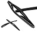Ndier plástico Car Styling Arm Blade Set Limpiaparabrisas Trasero para Peugeot 206...