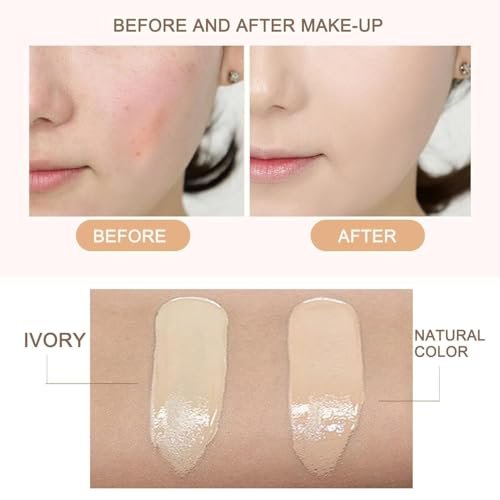 EdmEr Linasi Clear Cover Beauty Cream - Air Cushion CC Cream, Moisturizing Concealer, Long Lasting Makeup