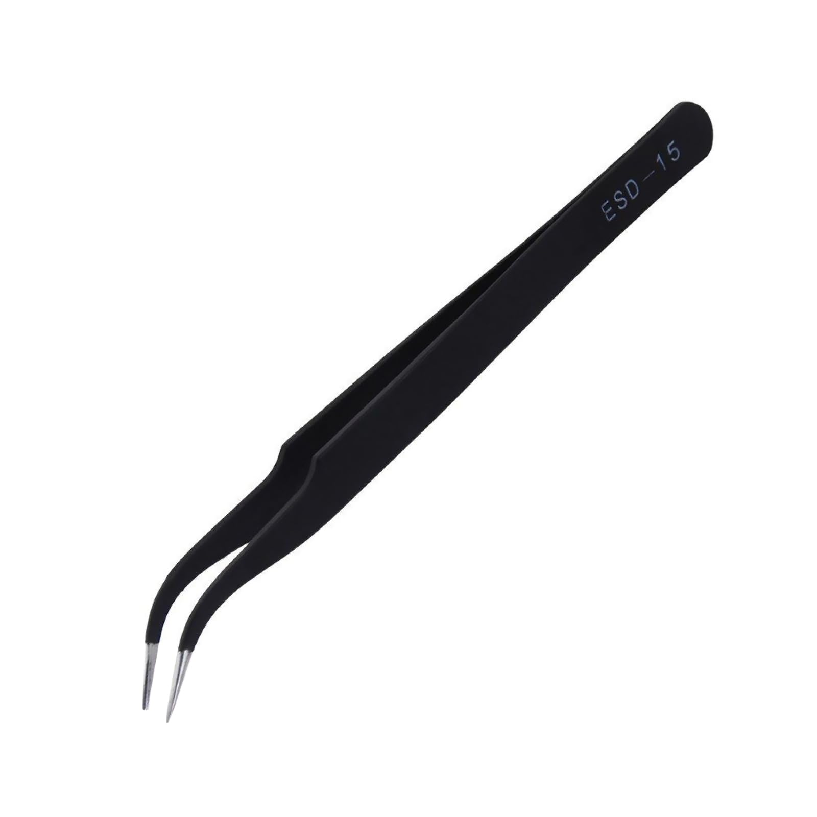 Stainless Steel Precision ESD Tweezers, 12CM Anti Static Tweezers for Computer or Electronic Use