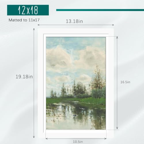 Image of Picrit 12x18 White Poster Frame, Picture Frame for Wall, 3 Pack