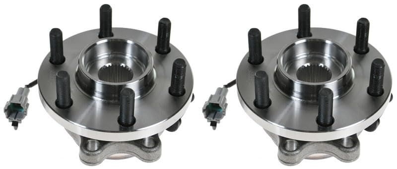 Image of TRQ Front Left and Right Wheel Bearing and Hub Assembly 2 Piece Set 4WD