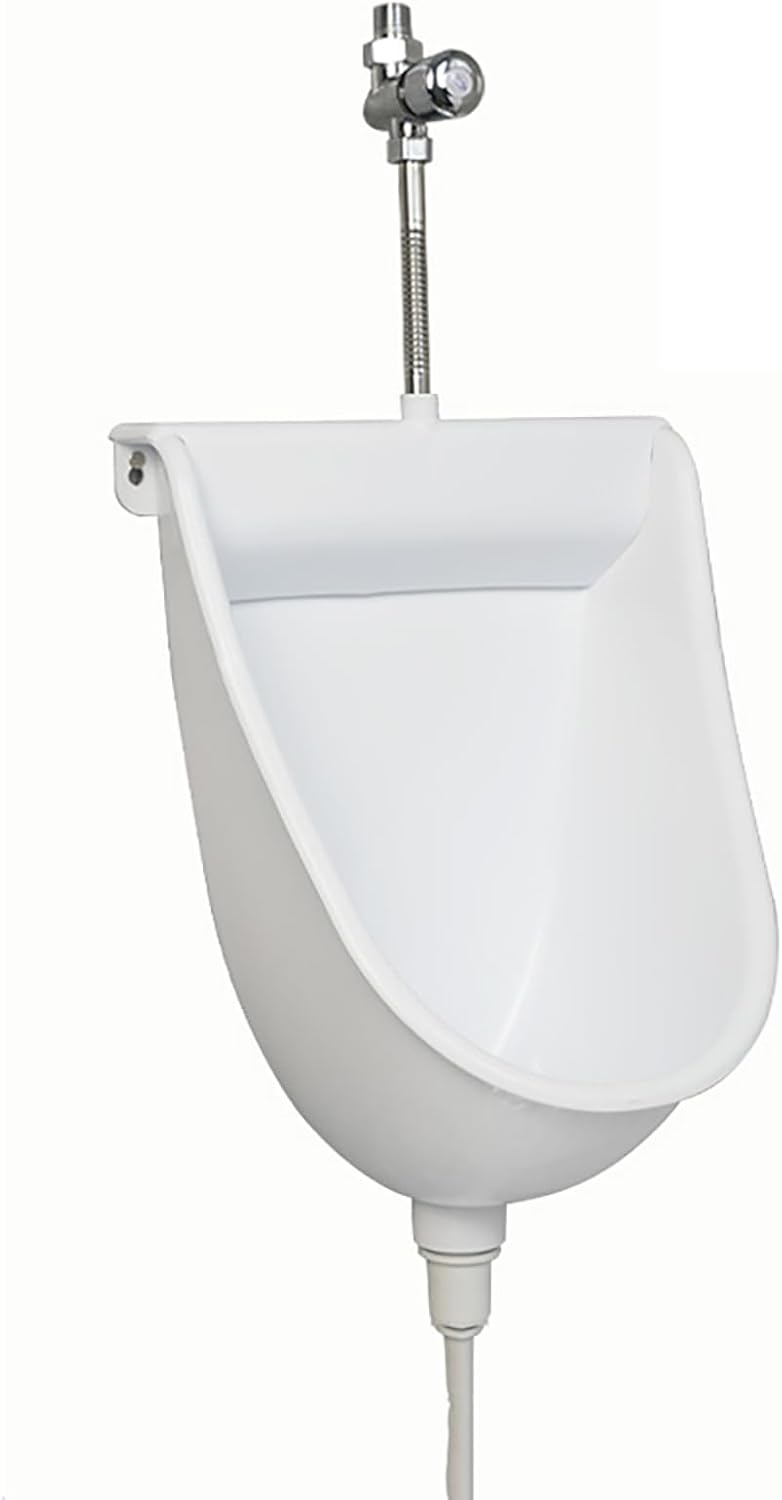 Wall Mounted Commercial Plastic Urinals for Men,waterless Urinal with Hose,Outdoor Urinals Toilet, Universal Washout Urinal,Adult Garage Urinal Urine Diverter for Public Toilet Bathroom