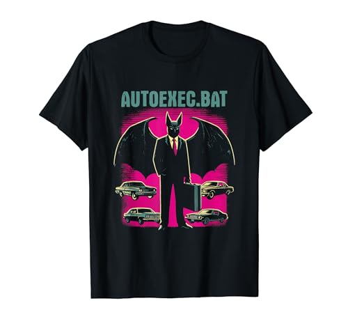 Autoexec.bat – Drôle IT Humour Programmateur Coder Nerd Bat Pun T-Shirt