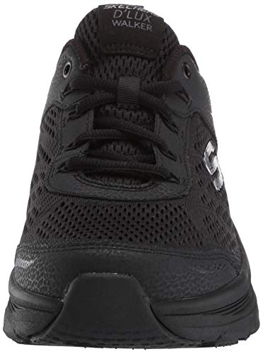 Skechers Men's D'lux Walker Oxford, Black/Black, 9.5 M Us #TOP1