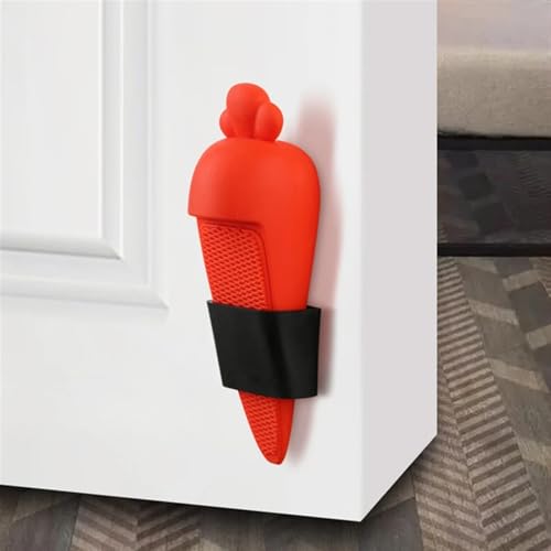 Butée de porte radis noire avec rangement intégré pour poignée - 5
