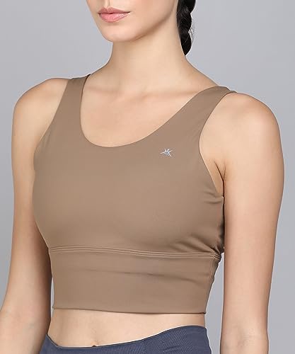 Image of Kobo Medium Impact Slip on Everyday Sports Bra for Women - Lightly-Padded, Non-Wired & High Coverage | Lined Cups with Removable Inserts (Imported)