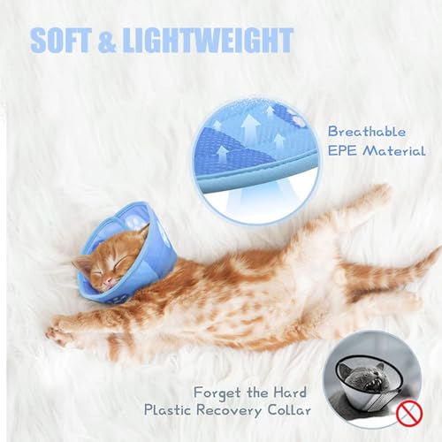 Collarines para gatos WADY para comer y dormir cómodos poscirugía 6