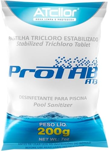 AtCllor, Pastilha tricloro estabilizada para piscina, Protab AT3,...