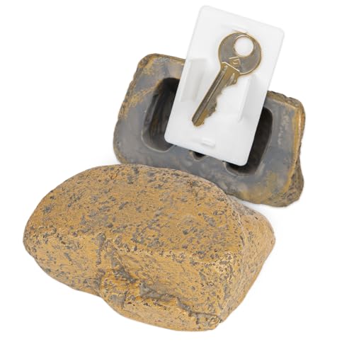 BarGifts Fake Rock Key Hider Safe for Outdoor Garden or