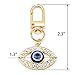 Jasimkiss Evil Eye Keychain Car Key Ring Bag Purse Good Luck Amulet protection Charm Keychain for Women Men (C)