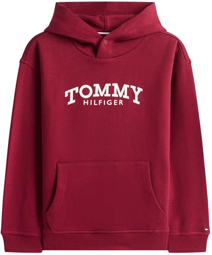 Tommy Hilfiger Jungen Hoodie Monotype Print mit Logo, Rot (Rich Cherry), 80 – Ansicht 6