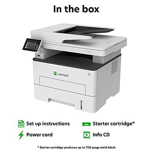 Lexmark Mb2236I Multifunction Wireless Monochrome Laser Printer With A 2.8 Inch Color Touch Screen, Standard Two-Sided Printing, Cloud Fax Capability (18M0751) #TOP3