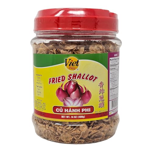 VietWay Fried Shallot (Fried Red Onion) 14oz Jar CU HANH PHI