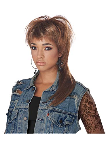 Perruque Femullet California Costumes volume généreux et coupe mulet femme originale