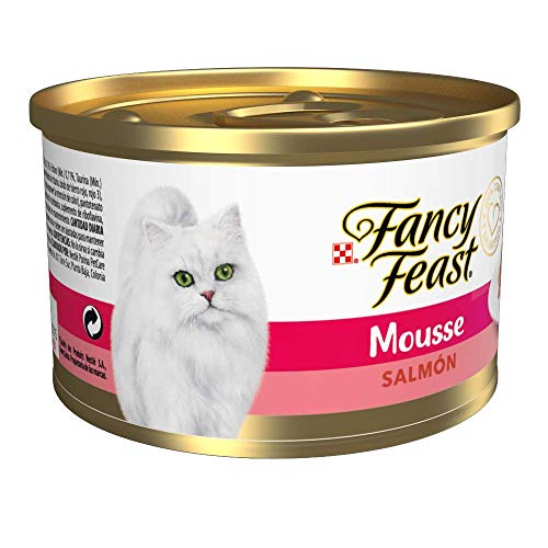 Image of Fancy Feast Gourmet Salmon Feast Cat Food, 3 oz (Pack of 2)