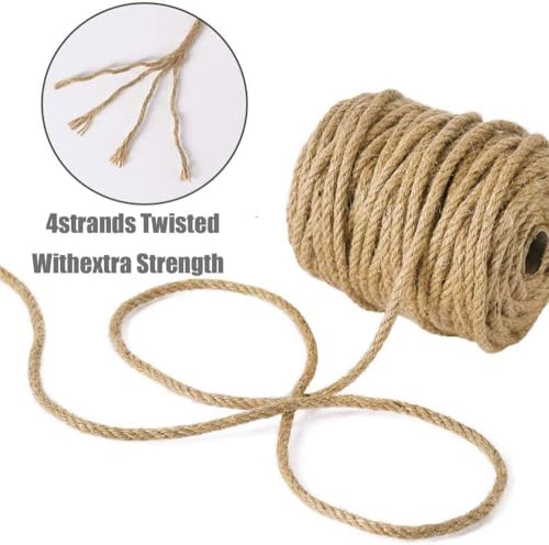 Cuerda de sisal natural para árboles de gatos, postes rascadores y torres, duradera y versátil para reparación o reemplazo