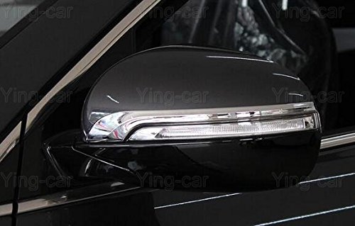 Yingchi 2Pcs Chrome Rearview Side Mirror Cover Trim Strip Emblems For Kia Sorento 2015 2016 2017 2018 2019 #TOP1