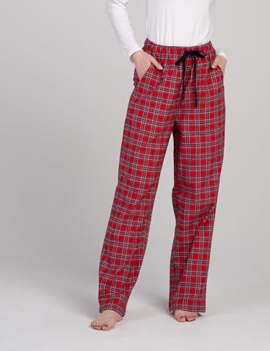 Image of LAPASA Women's Flannel Pajama Pants with Pockets & Drawstring L74 | Comfy flannel lounge sleep PJ pants with cozy warmth and soft comfort, perfect for relaxing, sleeping, and home wear.