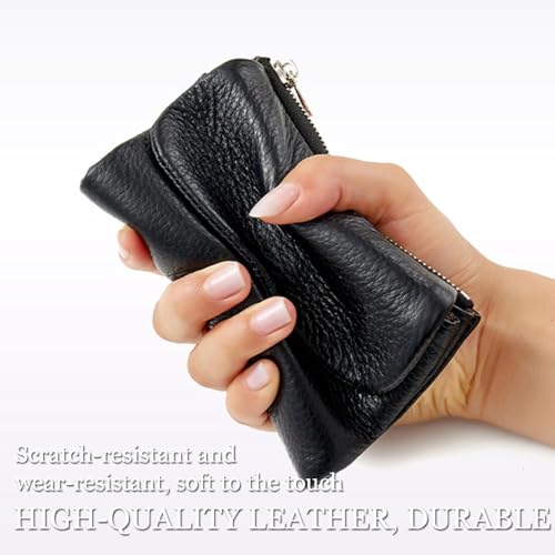 Genuine Leather Joyfullygo Wallet, Unisex Pebble Leather Wallet Wristlet for Women, Coin Purse with Credit Card Holder, Coin Holder & Cash Slots for Men (#015)3