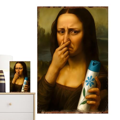 Impresiones divertidas en lienzo de alta calidad con arte de pared humorístico para baño