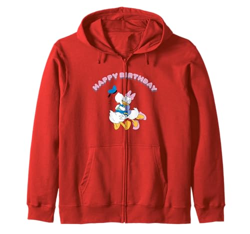 Sweat à Capuche Zip Donald et Daisy Duck pour Anniversaire