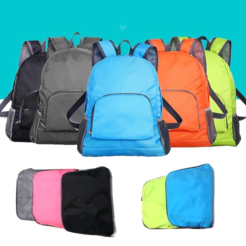 Mochila Plegable 20L Resistente al Agua Verde miniatura 6