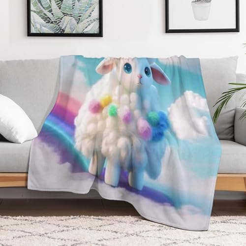 Manta de franela de oveja de 100 x 130 cm para eliminar el frío mientras descansas 3