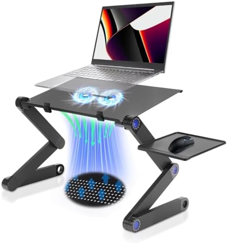 Mesa Notebook Cama, 42 * 26 * 46 cm, Mesa para Notebook com Venti...