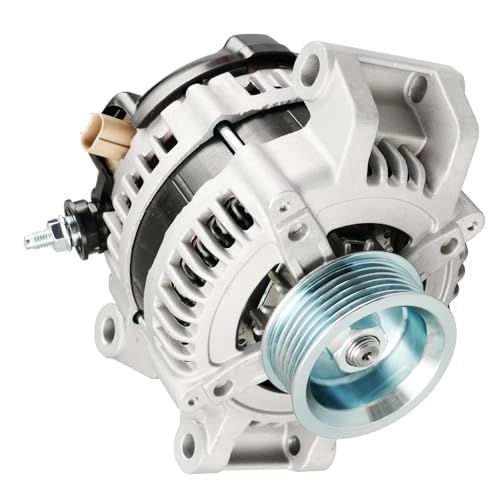 Image of KAX New Alternator Replacement for 2002-2003 Ram 1500 3.7 /4.7L 2006 Ram 1500 3.7L 2001-2006 Durango 2002 Liberty, Grand Cherokee 4.7L Unit; 136 Amp,12V,CW,S6 Groove Pulley,Replace for 13912N