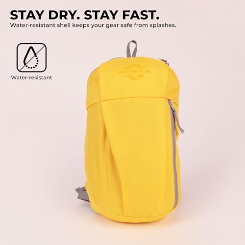 Image of Nivia Pulse Junior 2.0 Backpack For Men & Women, Water-Resistant Sports Backpack, Lightweight, Durable 600D Polyester, Double-Zip Main Compartment & Secure Front Pocket, Capacity-10 Litres