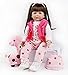 ZIYIUI Bambole Reborn Femmine 24 Pollici 60 cm Realistica Bambole Reborn in Silicone Morbido Capelli Lunghi bambolotti Che sembrano Veri Neonata Bambino Reborn Toddler
