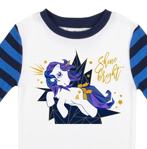 Bioworld My Little Pony Retro Shine Bright Youth Long Sleeve Shirt & Striped Sleep Pajama Pants Set3